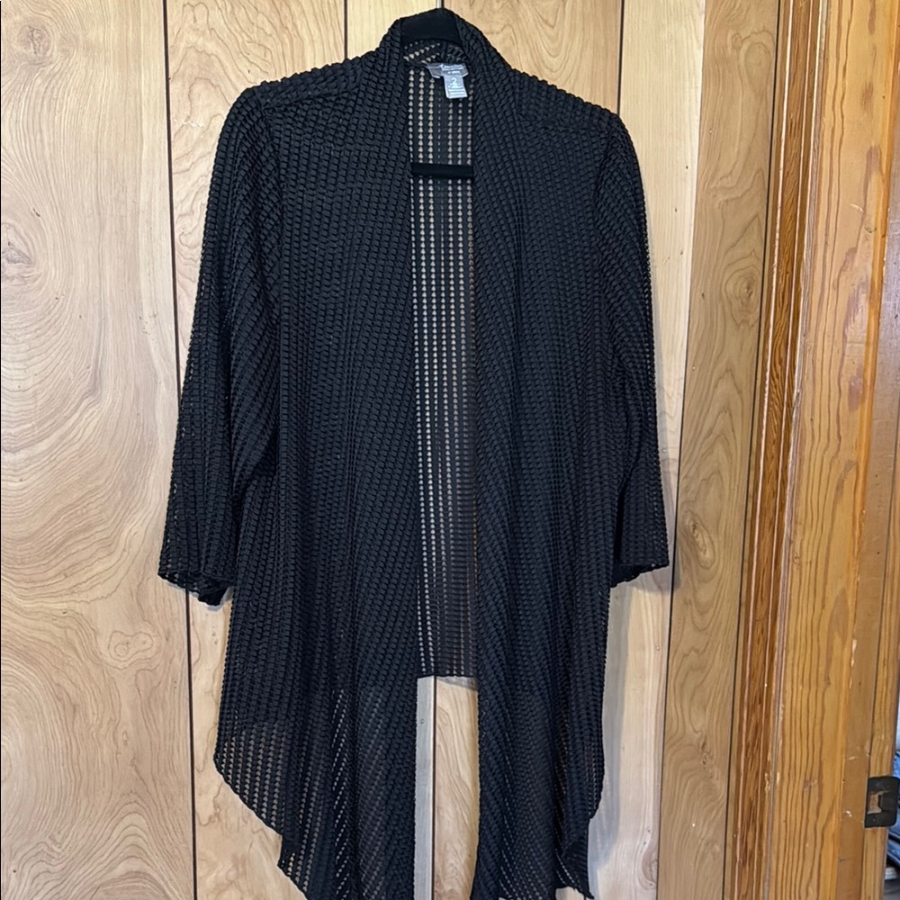 Chico’s Elegant Black Knit Cardigan